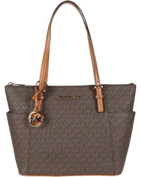 michael kors jet set item east/west top zip tote|mk saffiano leather tote bag.